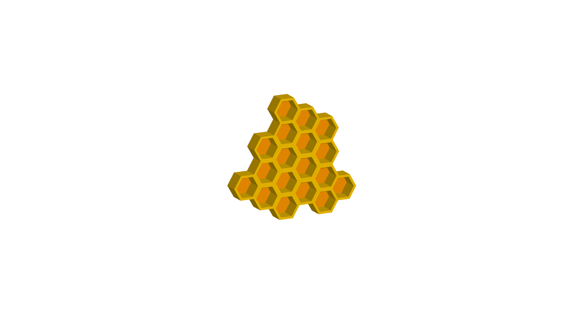 ALVÉOLES HEXAGONALES
DU NID D’ABEILLES